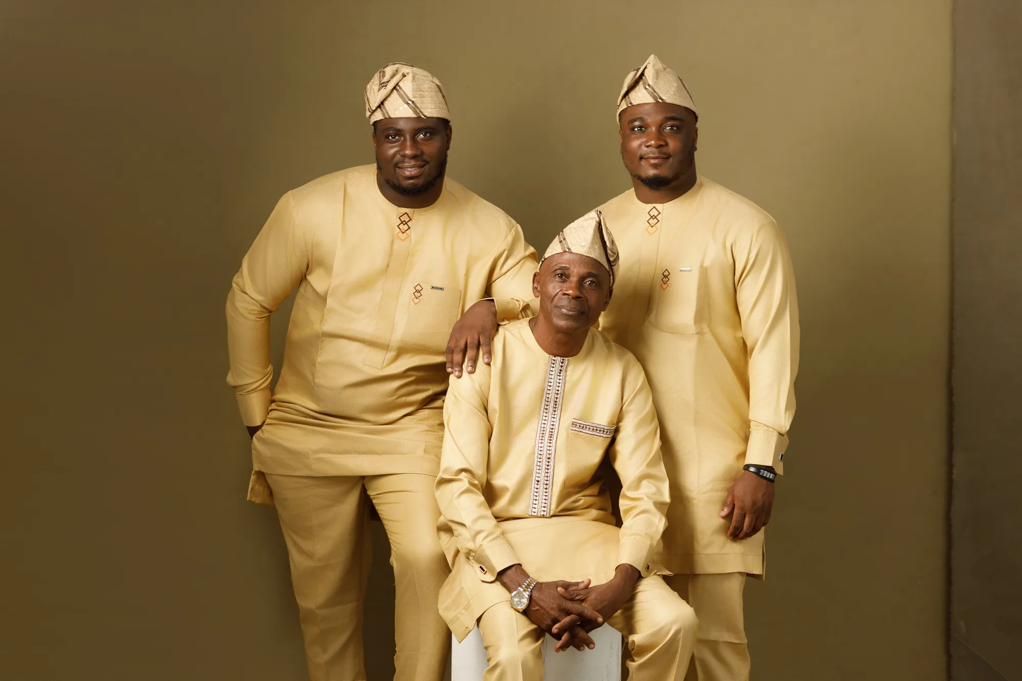 Models on the runway at Lagos Fashion Week.